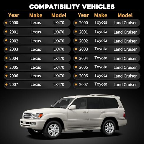 2pcs الأمامية البث والدعم الطقم والدعم ملائمة لكزس LX470 2000-2007 ملائمة لتويوتا لاند كروزر 2000-2007 يحل محل 41651-60010 4165160010 in Kuwait