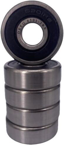 DEEG 10 PCS 6304-2RS 20x52x15mm Ball Bearing Double Rubber Seal Bearings Replacement for Pool Motor Bearings, Snowmobile,Yamaha Roadstar Rear Wheel, Lawn Mower Deck Spindle in Saudi Arabia