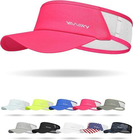 قبعات Sports Sun Visor للنساء الرجال خفيفة الوزن تبريد أقنعة ممتدة قابلة للطي أكثر من 50+ لتشغيل لعبة التنس غولف in Kuwait