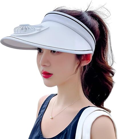 Sun Visor Hat مع مروحة USB ، Summer Leghing 3 إعدادات مؤقت in Kuwait