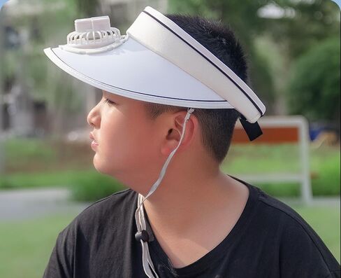 Sun Visor Hat مع مروحة USB ، Summer Leghing 3 إعدادات مؤقت in Kuwait