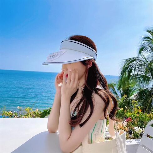 Sun Visor Hat مع مروحة USB ، Summer Leghing 3 إعدادات مؤقت in Kuwait