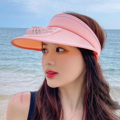 Sun Visor Hat مع مروحة USB ، Summer Leghing 3 إعدادات مؤقت in Kuwait