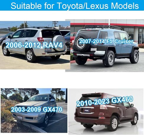 سدادة مزلاج قفل الباب الخلفي لتويوتا RAV4 2006-2012 ، FJ Cruiser 2007-2014 ، من أجل Lexus GX470/GX460 ، وسادة مهاجم محدد الباب الخلفي ، وصاررة الباب الخلفية حلبة مضادة للضوضاء غير الطبيعية in Kuwait