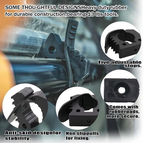 Ryanstar Racing Dravel Holder Quick Freef Rubber Rubber Clamp Bracket - متوافقة مع مقابض قطرها 1.25 "إلى 1.375" - 4 حزمة للشاحنات ، UTV ، ATV ، على الطرق الوعرة ، 4x4 أجزاء in Kuwait