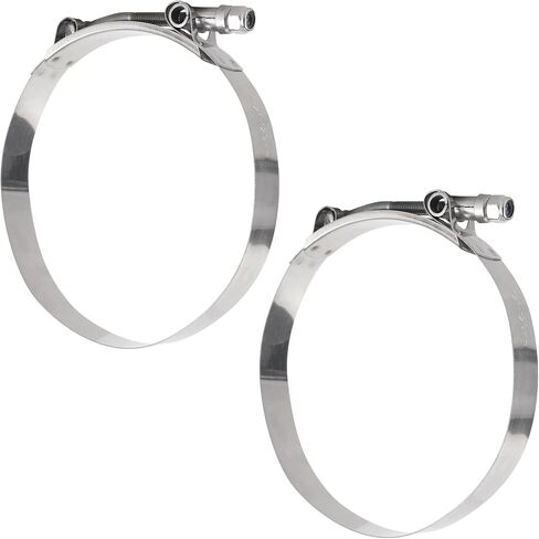BlueStars 2-Pack 1.5" T-Bolt Hose Clamps with Working Range 44mm - 50mm, 304 Stainless Steel - Compatible with Automotive, Industrial, Marine, Household, Exhaust system, Turbo Intake, Intercooler Pipe in Saudi Arabia