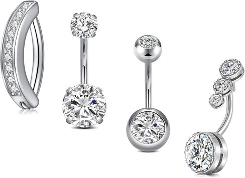 MODRSA GOLD BELLY BELLY BUNTY RINGER BELLY RINGS SIVAL PINK DANCLING DANCHING BELLY BELLY BETCINGERITION HURELERGENIC Surgical Steel Butterfly Butterfly Rings for Women Gut in Saudi Arabia