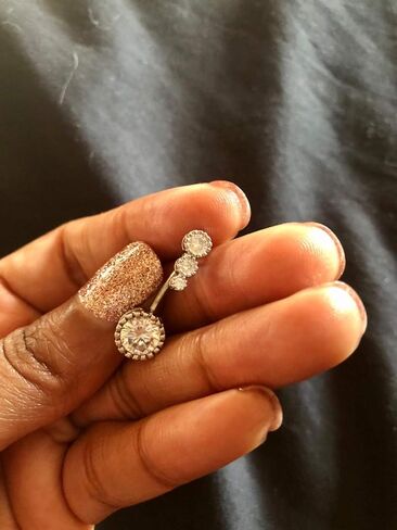 MODRSA GOLD BELLY BELLY BUNTY RINGER BELLY RINGS SIVAL PINK DANCLING DANCHING BELLY BELLY BETCINGERITION HURELERGENIC Surgical Steel Butterfly Butterfly Rings for Women Gut in Saudi Arabia