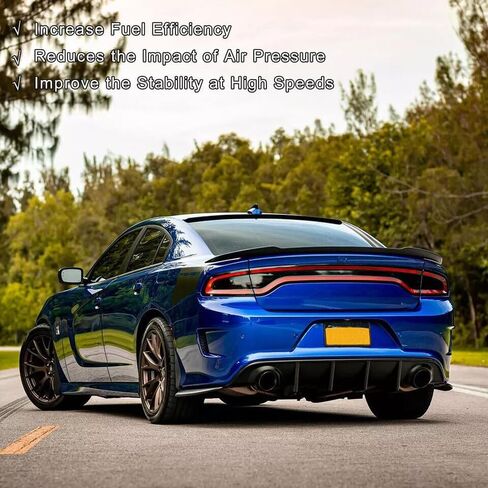 Trunk Spoiler Wing Fit لـ Dodge Charger GT SRT SXT SE R/T SCAT Pack 2015-2024 Gloss Black Redeye Style Decklid Lip Accesories in Kuwait