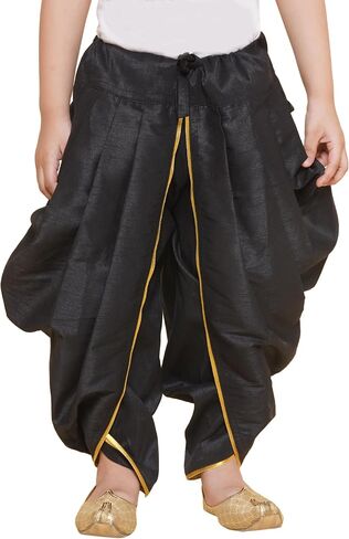 الأولاد Slub Dupion Gold Border Patiala Pant (Bd41 to 46) in Saudi Arabia
