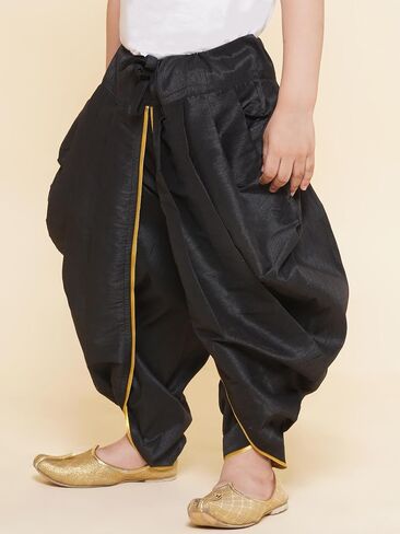 الأولاد Slub Dupion Gold Border Patiala Pant (Bd41 to 46) in Saudi Arabia