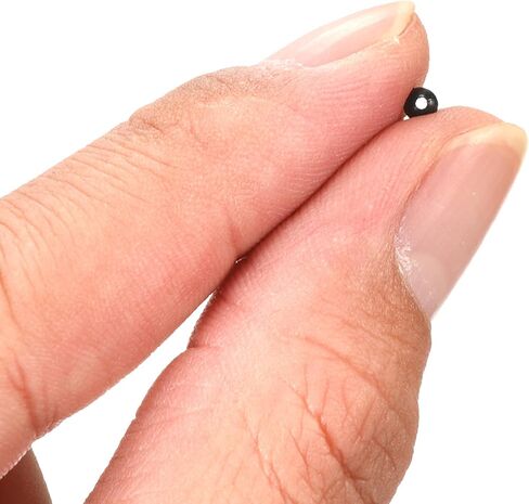 200 Pcs Glow Fishing Beads - Plastic Luminous Round Soft Bait Egg Lure Rigs Apply to Outdoor Tackle Tool (6mm, Black) in Saudi Arabia