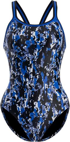 Dolfin XtraSleek Women's Swimsuit - Team Print DBX Back One Piece in Saudi Arabia