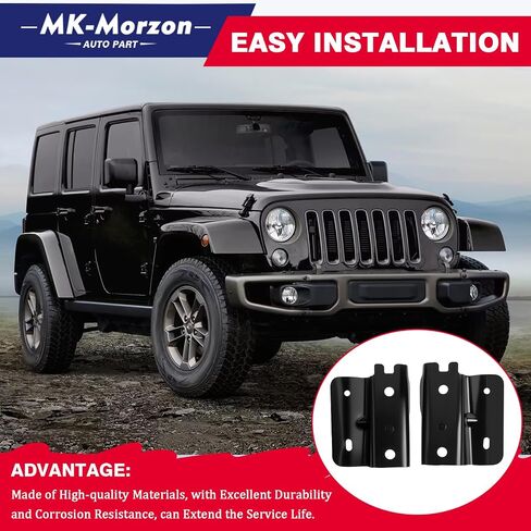 Soft Top Left and Right Bow Bracket with Screws Compatible with 2013-2017 J-eep Wrangler JKU 4-Door Only Replaces# 68163704AB, 68163705AB in Saudi Arabia