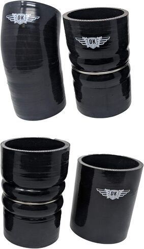 أنابيب بربو توربو السوداء والكوع - يناسب فورد 6.0L 6.0 2003-2007 محركات PowerStroke Turbo Air Products - DK Parts in Saudi Arabia