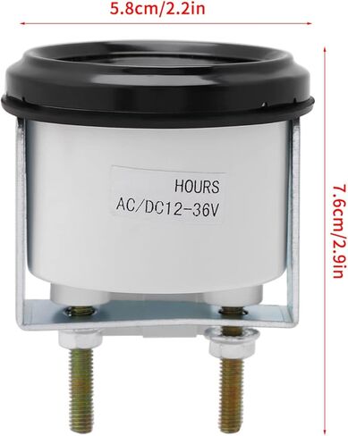 Hour Meter, 12-36V DC/AC Quartz Hourmeter Gauge, Mechanical Hourmeter for Boat Marine Auto ATV UTV Snowmobile Lawn Tractors Generators Engine in Saudi Arabia