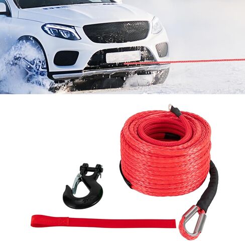 1/2 "× 85 قدم حبل ونش الاصطناعية مع مجموعة كبلات استرداد سحب السيارة لسيارة ATV SUV in Kuwait