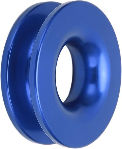 Winch Snatch Recovery Ring Heavy Duty 41000lbs Breaking Strength Aluminum Soft Shackle Recovery Ring for Off Road Rescue Vehicles ATVs SUVs Trucks (Blue) in Saudi Arabia