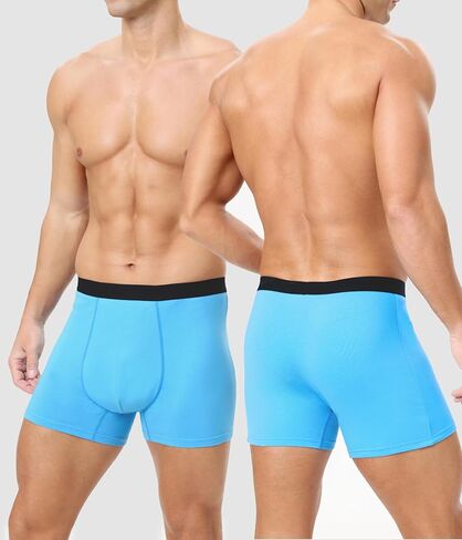 Incontinence Underwear for Men, 150ML Absorbency Washable Reusable Cotton Heavy Flow Bladder Leak Proof Boxer Briefs (Multicolor01, Large) in Saudi Arabia