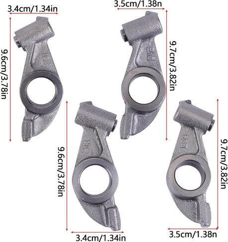 PHEZEN Rocker Arms Set Compatible for 2.4L KA24E SOHC 12V 90-97 PICKUP NRASKA24 Rocker Arms Set Replaces 13257-40F06 13257-40F07 13257-40F16 13257-40F17 in Kuwait