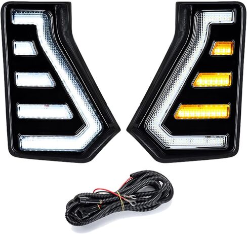 Astra Depot 2PCS Driver & Passenger Side 2024 2025 TACOMA LED LID Signal Signal DRL أثناء النهار مصباح إشارة فلاش متسلسل مع مصباح LED متوافق مع 2024-25 TOYOTA TACOMA in Saudi Arabia