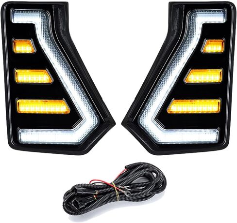 Astra Depot 2PCS Driver & Passenger Side 2024 2025 TACOMA LED LID Signal Signal DRL أثناء النهار مصباح إشارة فلاش متسلسل مع مصباح LED متوافق مع 2024-25 TOYOTA TACOMA in Saudi Arabia