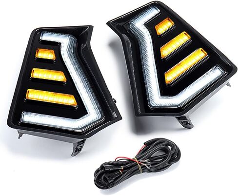 Astra Depot 2PCS Driver & Passenger Side 2024 2025 TACOMA LED LID Signal Signal DRL أثناء النهار مصباح إشارة فلاش متسلسل مع مصباح LED متوافق مع 2024-25 TOYOTA TACOMA in Saudi Arabia
