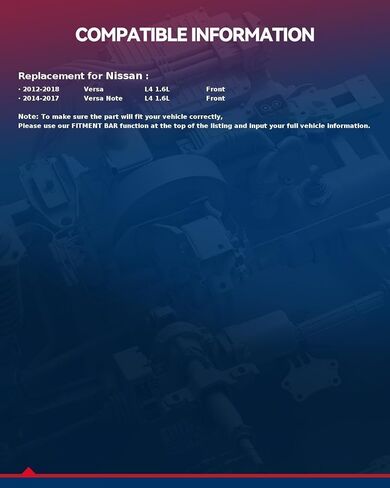 محول حفاز KAX مناسب لـ 2012-2017 Versa، 2014-2017 Versa Note، 16794 الفولاذ المقاوم للصدأ عالي الأداء قطعة واحدة (متوافق مع EPA) in Kuwait