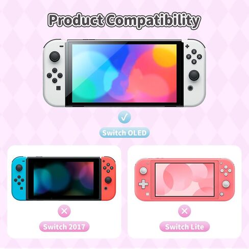Protective Case for Switch Lite,Anti-Scratch Hard PC Protective Shell,Cute Cartoon Character Cover Case Compatible with Switch Lite 2019 in Saudi Arabia
