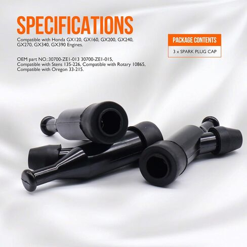 GX160 Spark Plug Boot CAP 135-226 متوافق مع Honda GX120 GX340 GX390 GX140 GX200 GX240 GX270 Clones Engines Bame Coleman Predator 212 301 196 420 224 339 389 CC 30700-ZE1-013 in Kuwait
