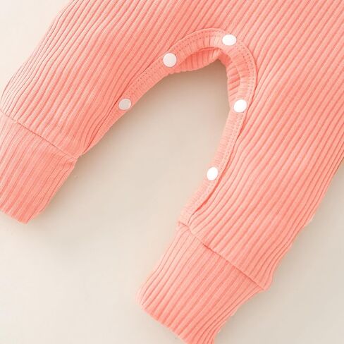 Yvowming Newborn Baby Girl Fall Winter Outfits Clothes Knit Romper Coming Home Outfit for Baby Girl in Kuwait