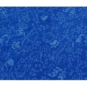 KidCarpet.com Animal Doodles Nylon Area Rug, 9' x 12', Multicolored in Saudi Arabia