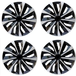 Auto Hubcap Set, R16 Hubcap Wheel Cover Replacement, R16 Snap On Wheel Cover Kit, Universal Wheel Rim Cover Fits Toyota VW Chevy Chevrolet Honda Mazda Dodge Ford (Set of 4) in Kuwait