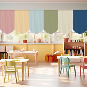 6 Pcs School Classroom Curtains Back to Classroom Colorful Curtains for Kindergarten Daycare Primary Bedroom Playroom Room Decor (Boho) in Saudi Arabia