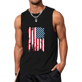 قمم دبابات الشاطئ Mens Summer Hawaii Vacation Graphic Muscle Palm Tree Shirts in Kuwait