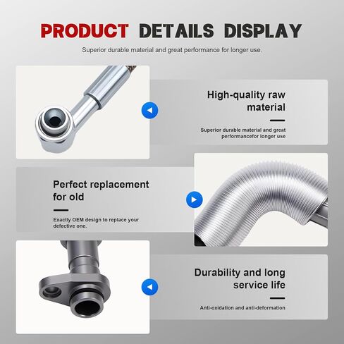 Turbo Turbocharger Oil Feed Line Oil Return Line Gasket Seals Set Fits for Cooper R55 R56 R57 R58 R59 R60 R61 2007-2016 OE#11657534454 11658617069 11427557009 in Saudi Arabia