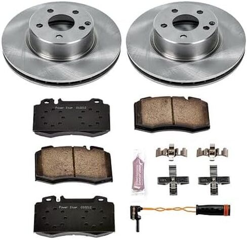 Power Stop KOE2932 Autospecialty Front Replacement Brake Kit-OE Brake Rotors & Ceramic Brake Pads For Mercedes-Benz CL500, Mercedes-Benz S, Mercedes-Benz S430, Mercedes-Benz S500 [Model Specific] in Saudi Arabia