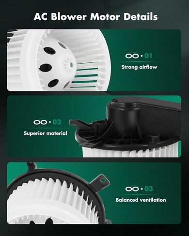 SCITOO ABS Plastic Heater Blower Motor for Dodge w/Fan HVAC Blowers Motors fit for Dodge Challenger 2008-2018 /for Dodge Charger 2008-2018 /for Dodge Magnum 2008 Front in Saudi Arabia