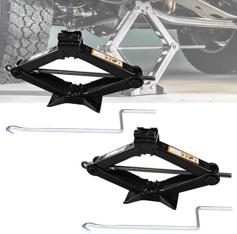 1 Pack Car Scissor Jack for Honda Civic/Accord/CR-V/Element/Odyssey/Pilot, 2 Tons 4409 Lbs Capacity Heavy Duty Scissor Car Jack with Crank Handle, Heavy Lifting Jack, Tire Repair and Replacement Tools in Saudi Arabia