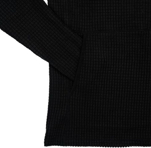 Men's Outdoor Fleece Mid-Layer Grid Hoodie For Hiking Skiing Backpacking in Kuwait