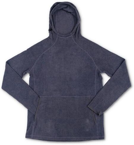 Men's Outdoor Fleece Mid-Layer Grid Hoodie For Hiking Skiing Backpacking in Kuwait