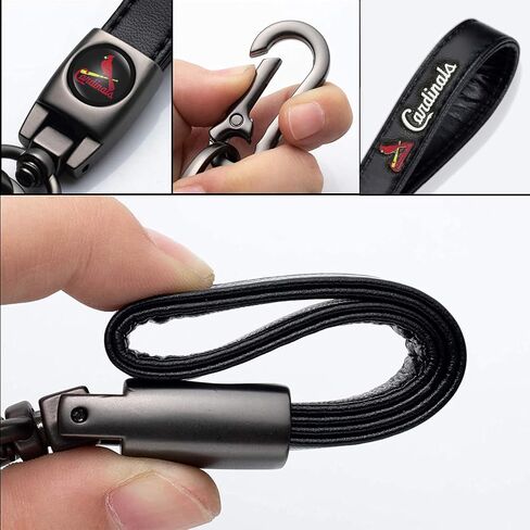 Leather Car Keychain Keyring for Baseball Fans,Car Key Fob Holder Keychain in Saudi Arabia