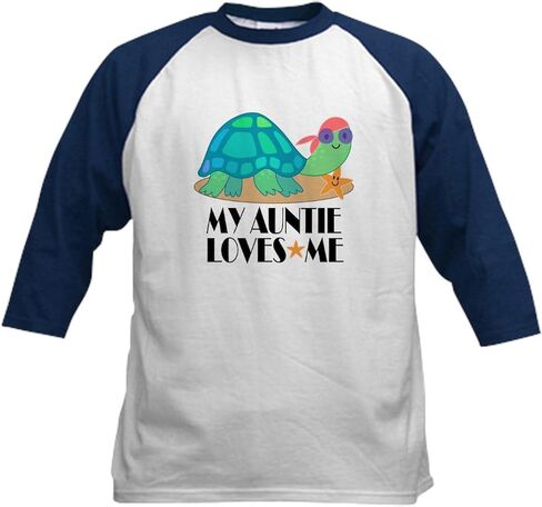 Cafepress My Lattie Loves Me Kids Baseball T Shirt Kids Cotton Baseball Jersey ، 3/4 Raglan Sleeve Shirt in Kuwait