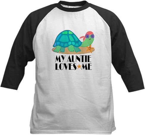 Cafepress My Lattie Loves Me Kids Baseball T Shirt Kids Cotton Baseball Jersey ، 3/4 Raglan Sleeve Shirt in Kuwait