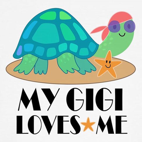 Cafepress Gigi Loves Me Turtle Kids Baseball T Shirt Kids Cotton Baseball Jersey ، 3/4 Raglan Sleeve Shirt in Kuwait