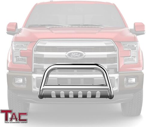 TAC Bull Bar for 2004-2018 Ford F150 Pickup Truck (Excl. Heritage Edition and 10-14 F150 Raptor Models) / 2003-2017 Ford Expedition SUV 3" Stainless Steel Front Bumper Grille Guard Brush Guard in Saudi Arabia