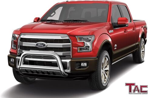 TAC Bull Bar for 2004-2018 Ford F150 Pickup Truck (Excl. Heritage Edition and 10-14 F150 Raptor Models) / 2003-2017 Ford Expedition SUV 3" Stainless Steel Front Bumper Grille Guard Brush Guard in Saudi Arabia