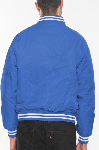 Weiv Mens Fashion Varsity Widnbreaker Jacket Causal Regular Fit Letterman Baseball Bomber Jackets in Saudi Arabia