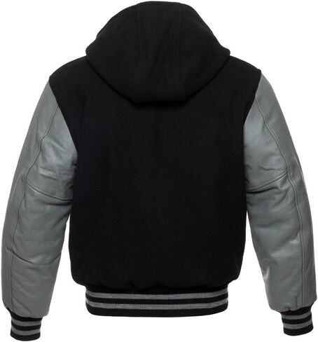 Stewart & Strauss Original Hoodie Varsity Letterman Jackes منذ عام 1977 (10 ألوان الفريق) Wool & Leather XXS إلى 6XL ، الأصل in Kuwait