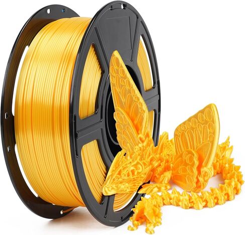 FLASHFORGE Silk PLA Filament 1.75mm +/- 0.02mm, Gold to Red Gradient, Smooth Color-Changing 3D Printing Filament 1kg (2.2lbs) Spool, Fits for Most FDM 3D Printers in Kuwait